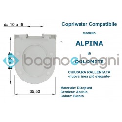 Copriwater compatibile Dolomite serie Alpina